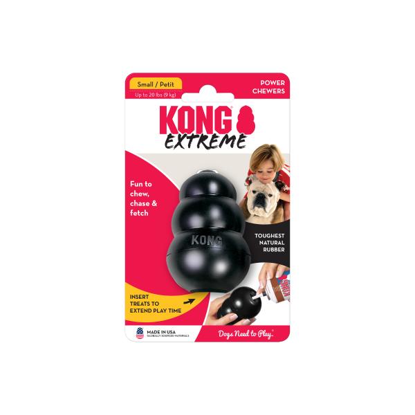 KONG Extreme Snackball und Apportierspielzeug, befüllbar, extra stabil und robust